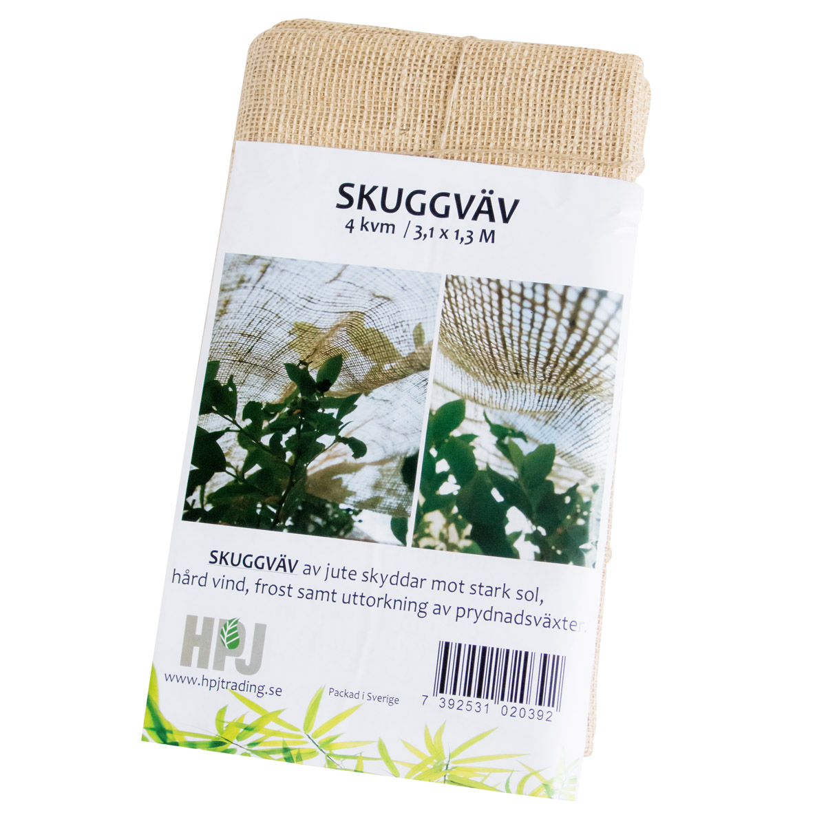 HPJ Garden Skuggväv, Jute 4m2