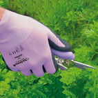 Handske Comfort, storlek 9 violett/svart