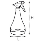 Sprayflaska Aquarius 0,7 liter vit