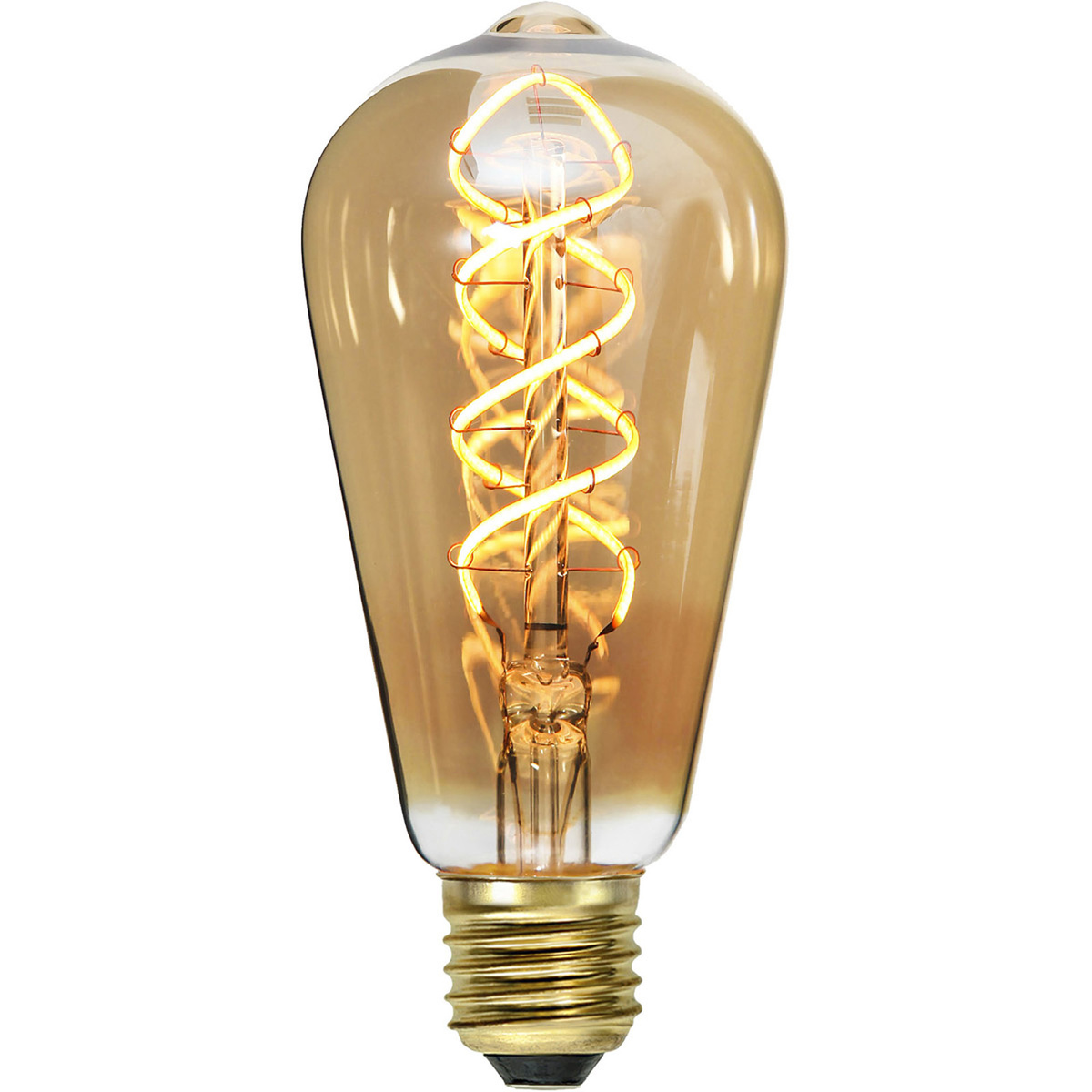 LED-lampa E27 Amber-färgad Edison dimbar 3W