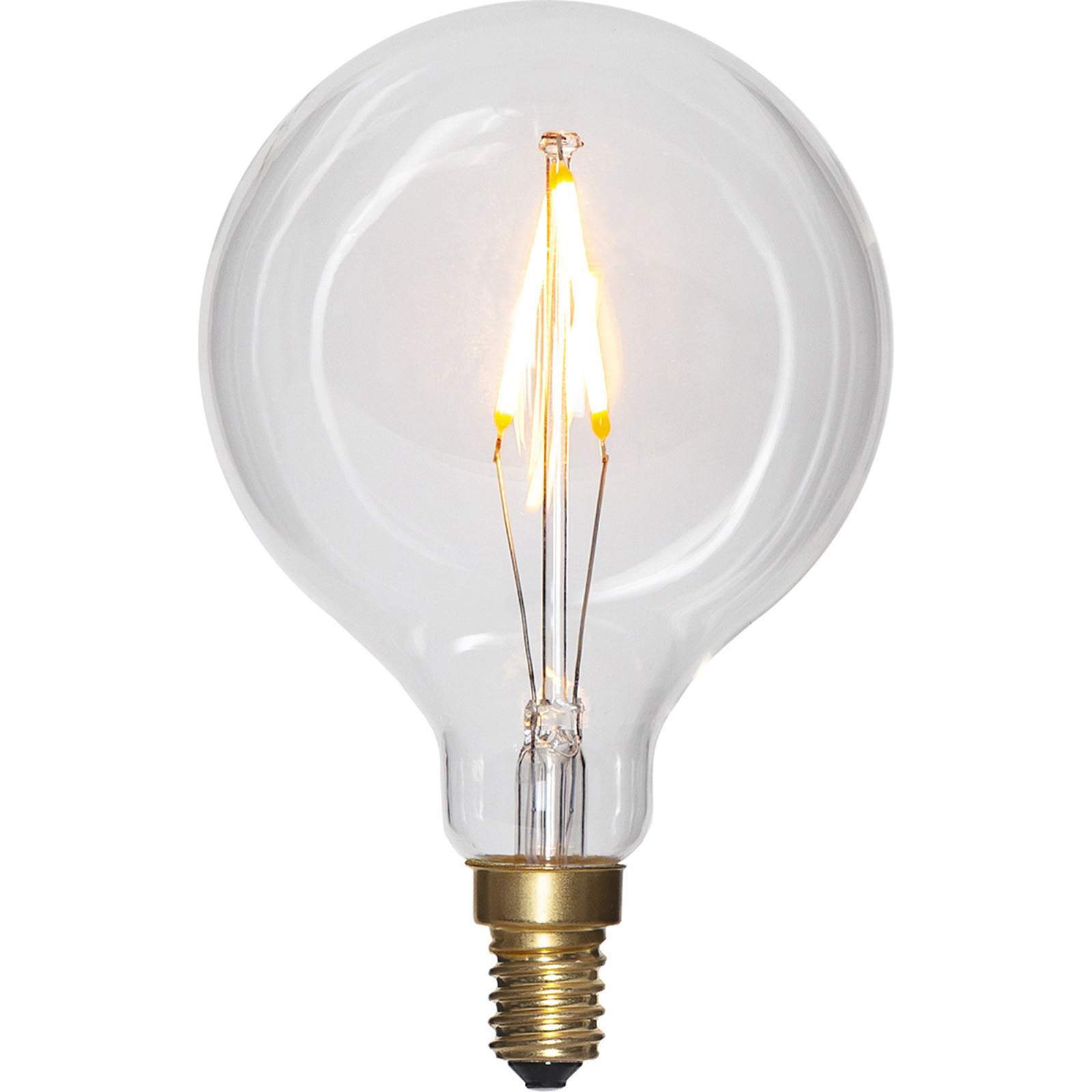 LED-lampa E14 klarglas glob 8cm dimbar 1,5W