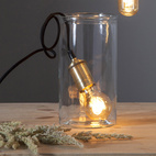 LED-lampa E27 Amber-färgat glas dimbar 2,5W