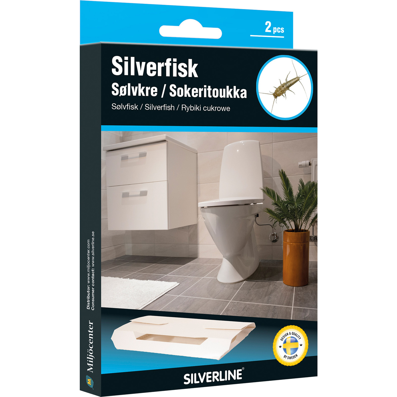 Silverfiskfälla 2-pack